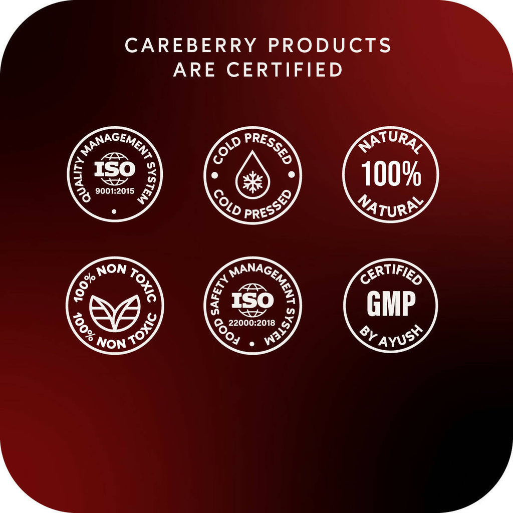 Careberry Organic Hexane-Free Organic Castor Oil For Hair, Face & Body