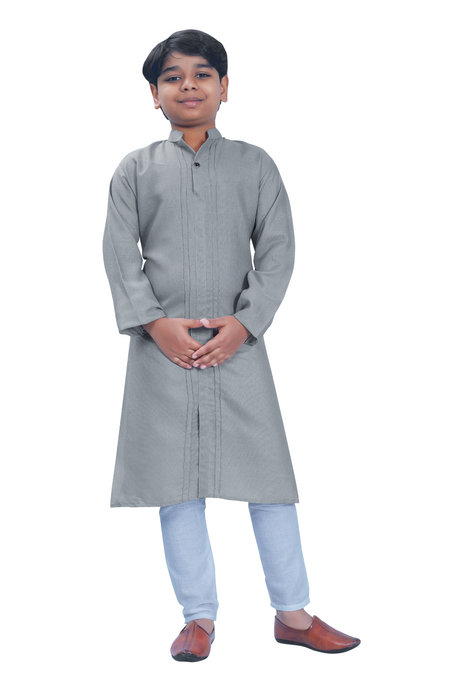 DEIANA'S Casual Designer Kurta Pyjama Set For Boys And kids (Dark Grey)