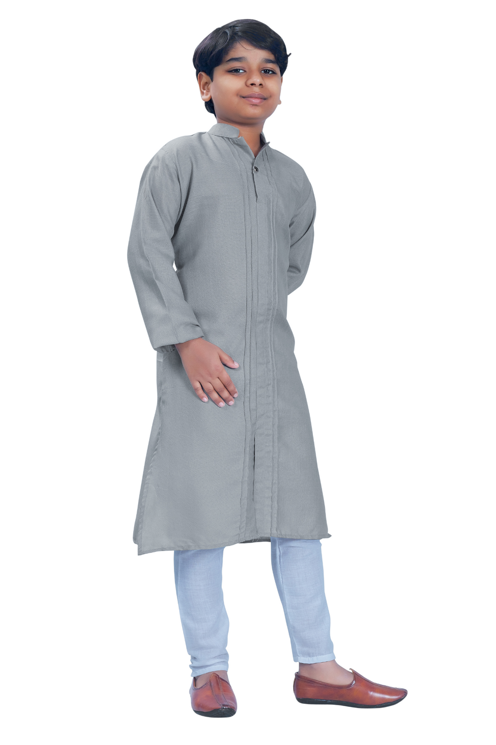DEIANA'S Casual Designer Kurta Pyjama Set For Boys And kids (Dark Grey)