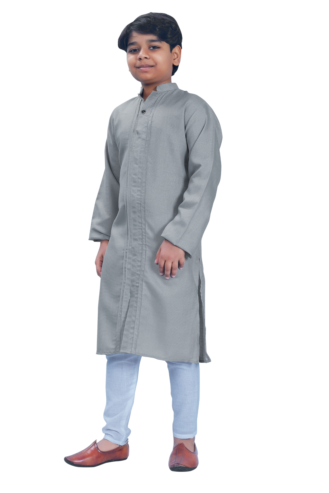 DEIANA'S Casual Designer Kurta Pyjama Set For Boys And kids (Dark Grey)