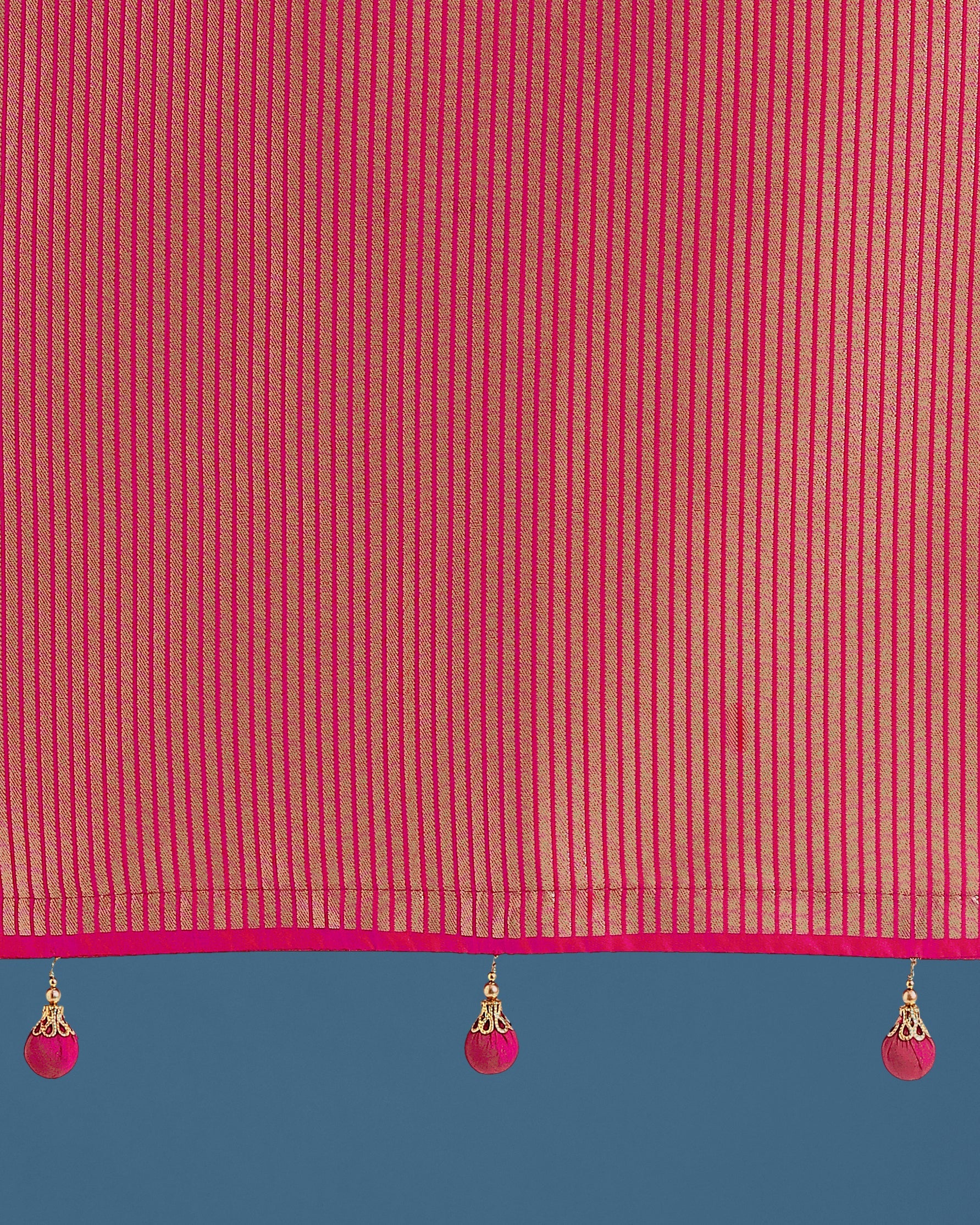 Monjolika Fashion Banarasi Silk Rani Pink Zaal Pattern Traditional Saree - Distacart