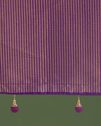 Monjolika Fashion Banarasi Silk Purple Zaal Pattern Traditional Saree - Distacart