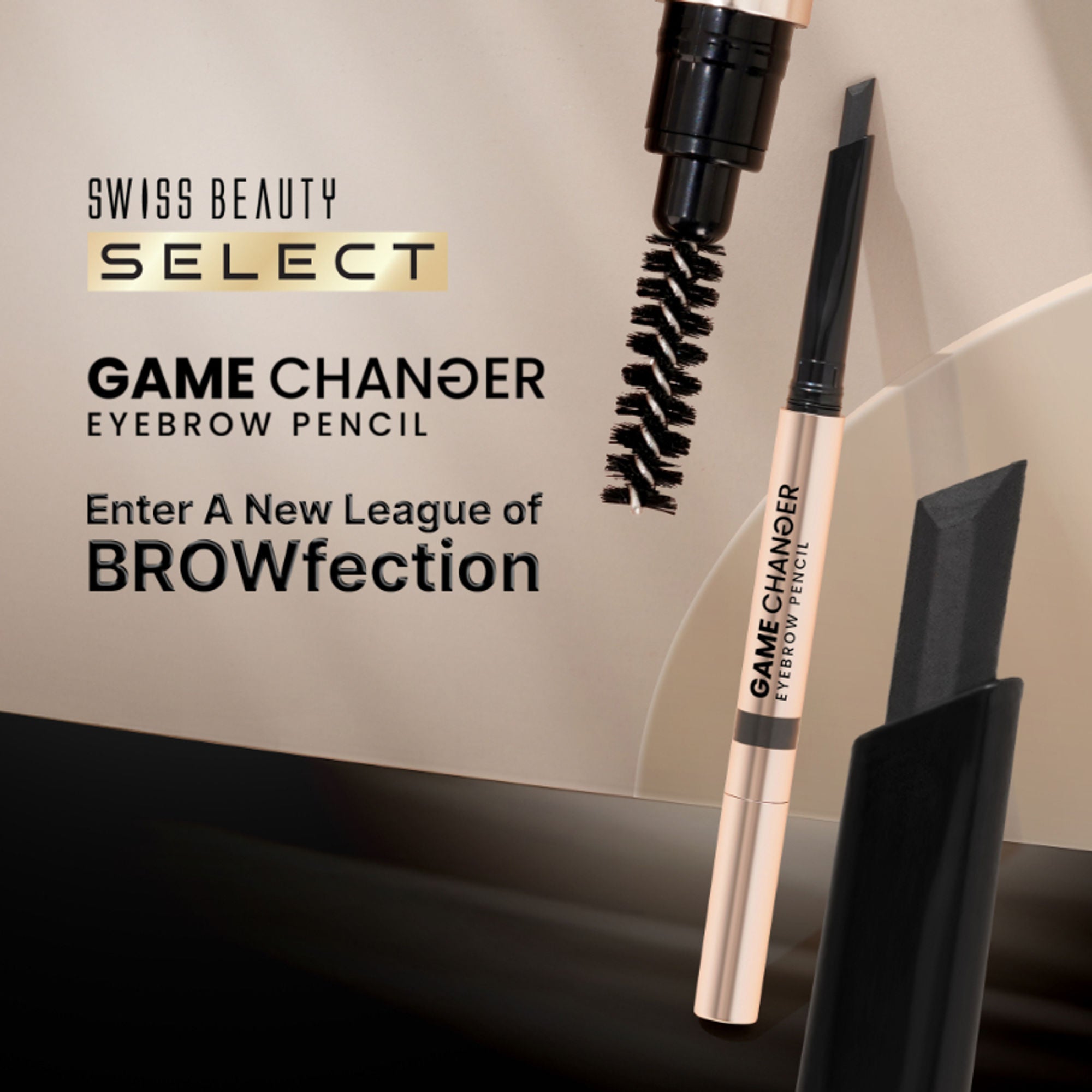 Swiss Beauty Select Game Changer Eyebrow Pencil - 2 Chocolate Brown - Distacart