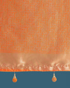 Monjolika Fashion Orange Colour Banarasi Silk Zari Weaving Classic Saree - Distacart