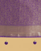 Monjolika Fashion Lavender Colour Banarasi Silk Zari Weaving Classic Saree - Distacart