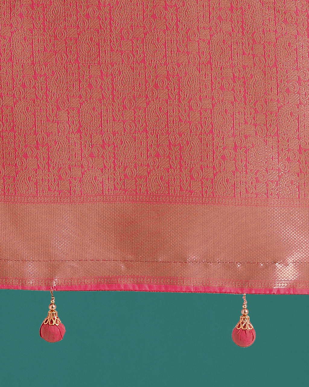 Monjolika Fashion Pink Colour Banarasi Satin Silk Zari Weaving Classic Saree - Distacart