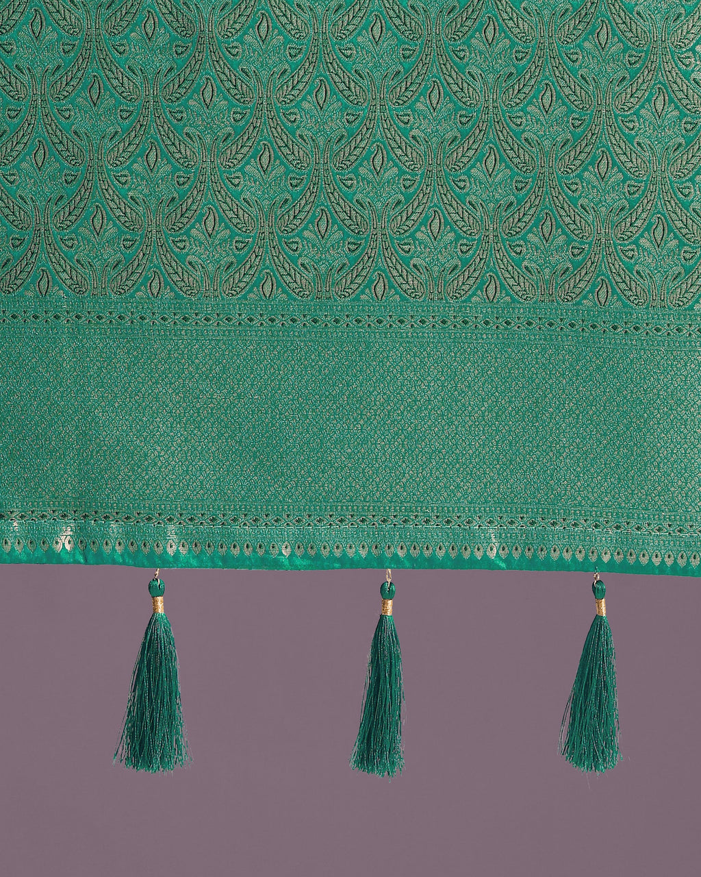 Monjolika Fashion Teal Color Baanrasi Satin Silk Saree for Wedding Functions - Distacart