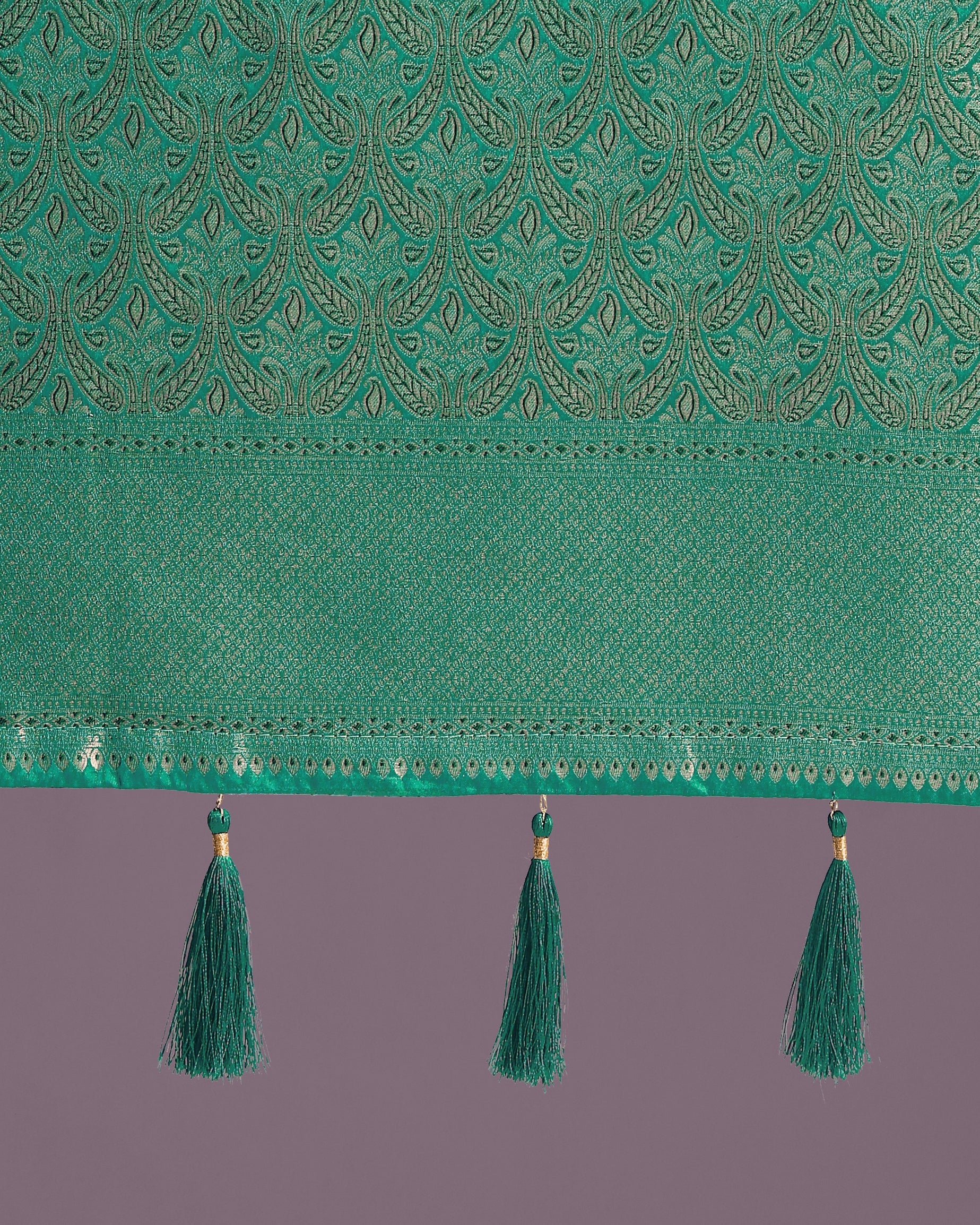 Monjolika Fashion Teal Color Baanrasi Satin Silk Saree for Wedding Functions - Distacart