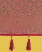 Monjolika Fashion Maroon Color Baanrasi Satin Silk Saree for Wedding Functions