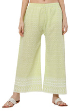 PAVONINE Lemon Color Full Thread Chikankari Cotton Fabric Sharara For Women - Distacart