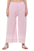 PAVONINE Pink Color Full Thread Chikankari Cotton Fabric Sharara For Women - Distacart