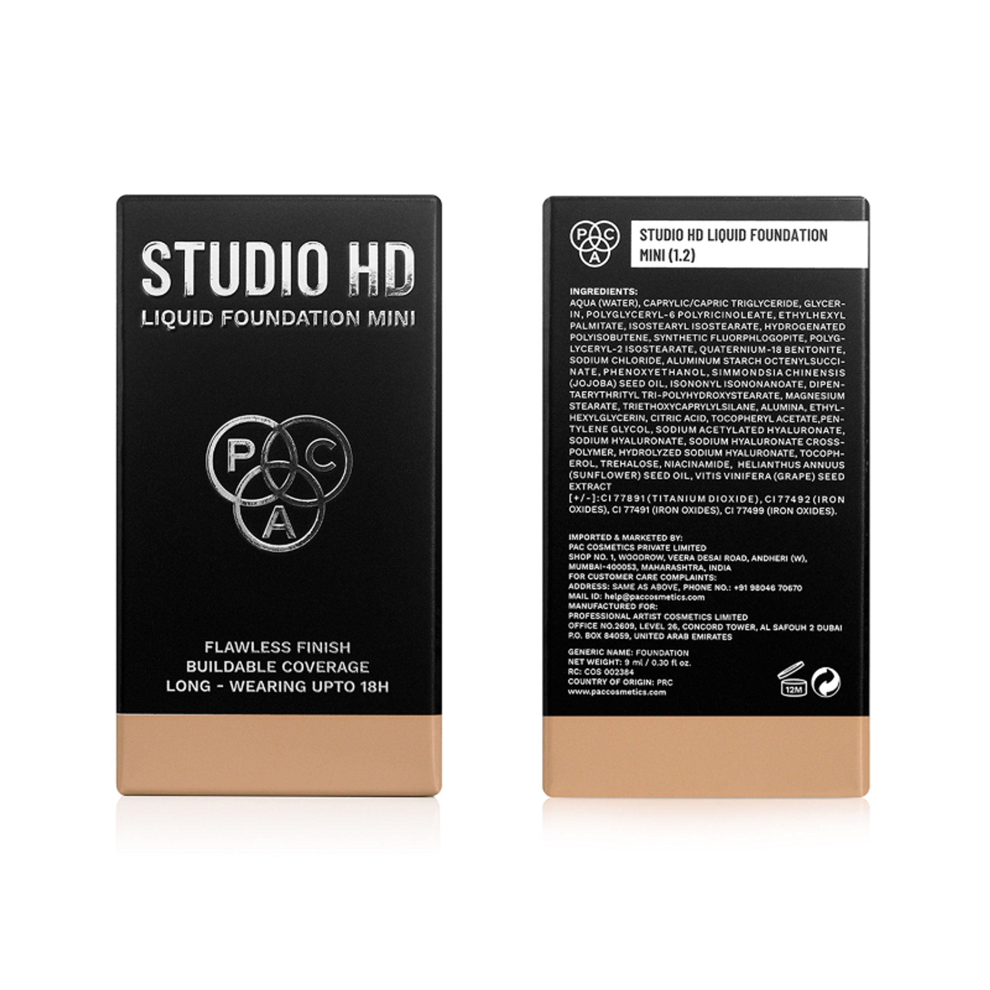 PAC Studio HD Liquid Mini Foundation - 1.2