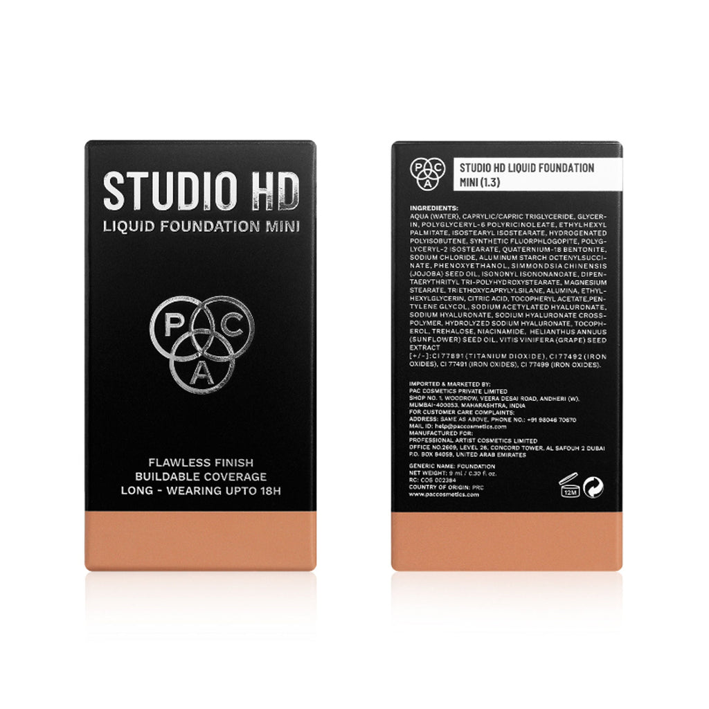 PAC Studio HD Liquid Mini Foundation - 1.3