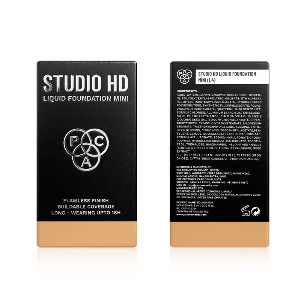 PAC Studio HD Liquid Mini Foundation - 1.4