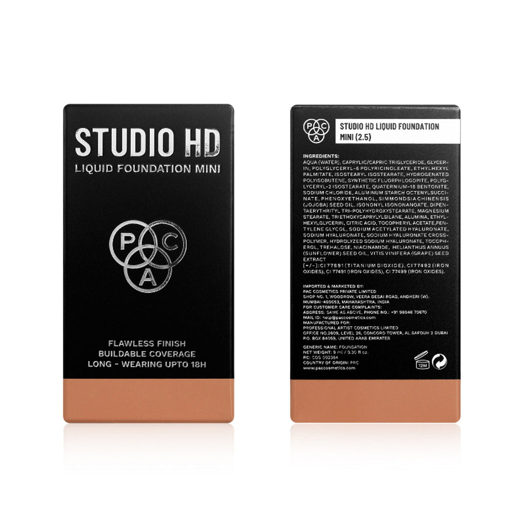 PAC Studio HD Liquid Mini Foundation - 2.5
