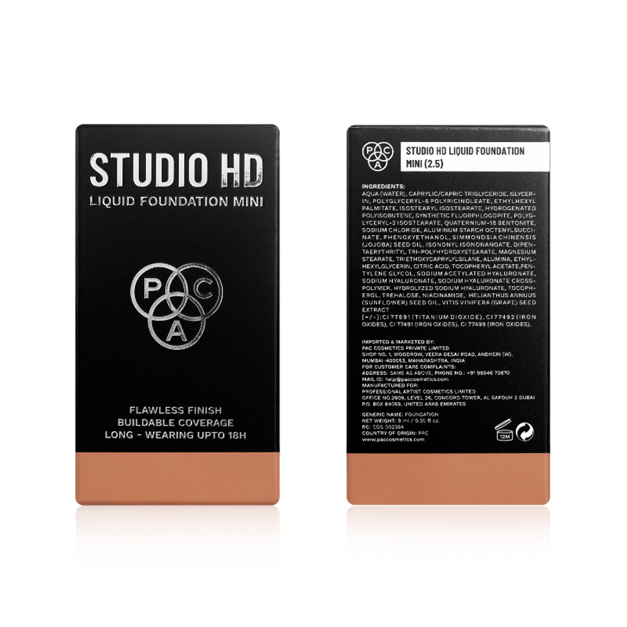 PAC Studio HD Liquid Mini Foundation - 2.5