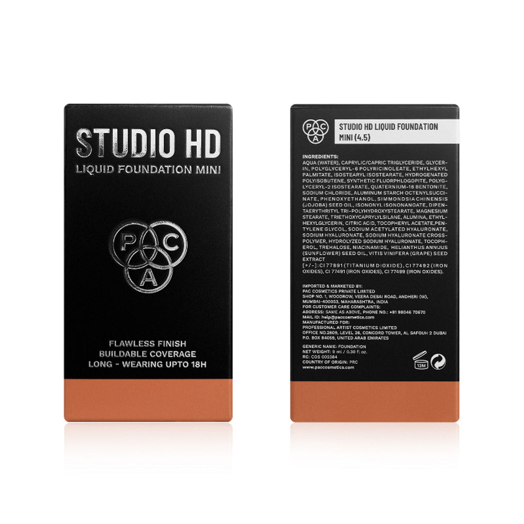 PAC Studio HD Liquid Mini Foundation - 4.5