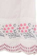 PAVONINE Rani Color Hem Half Chikankari Cotton Fabric Sharara For Women - Distacart