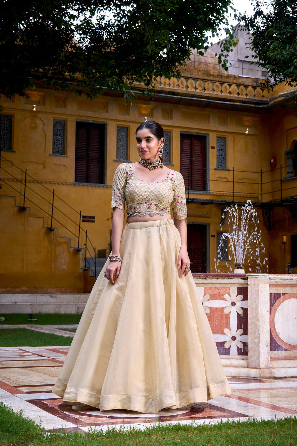 Lorenvalley Fashion Off White Raspberry Plain with Canvas and Can Can Lehenga Choli with Dupatta - Distacart