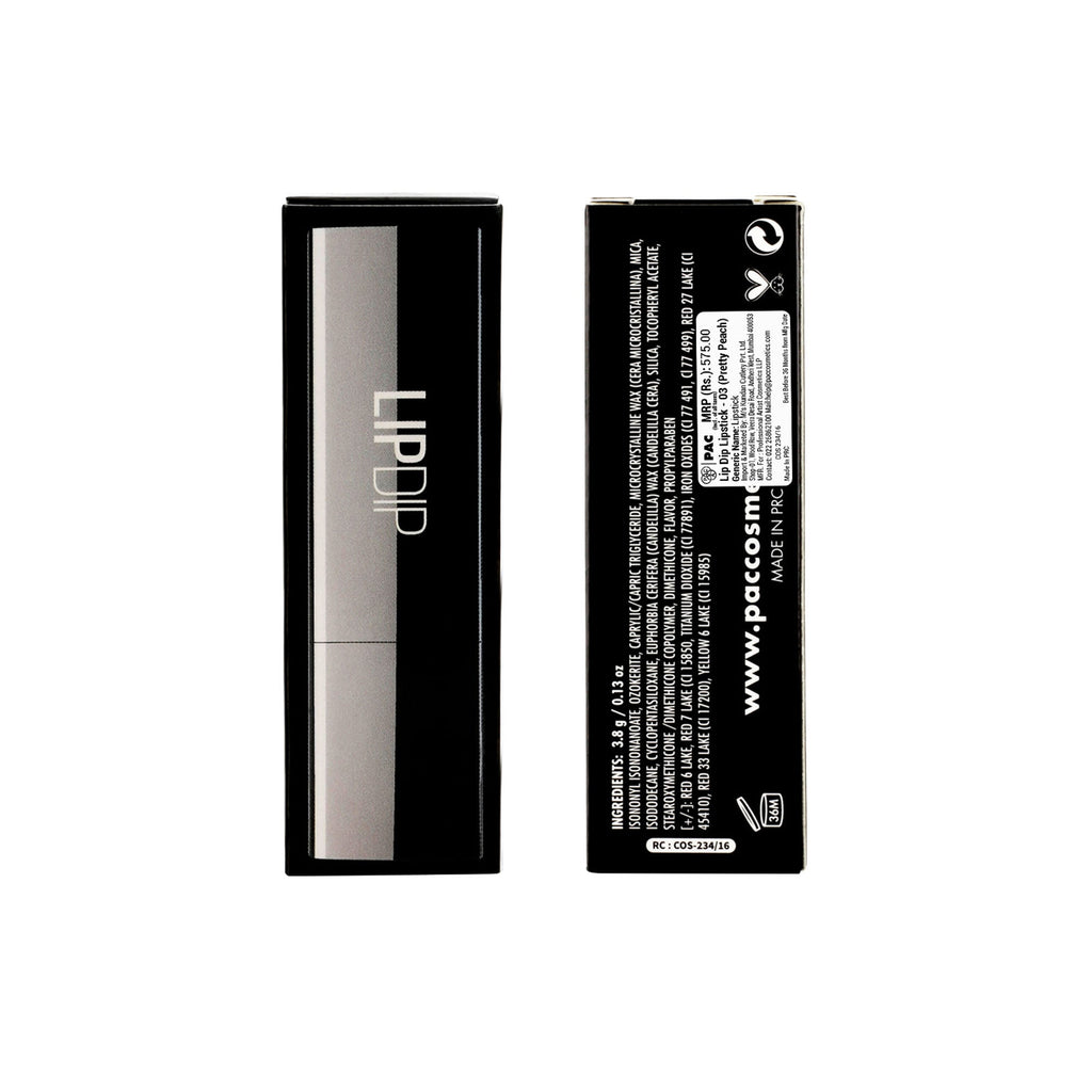 PAC Studio Lip Dip Lipstick - 03 Pretty Peach