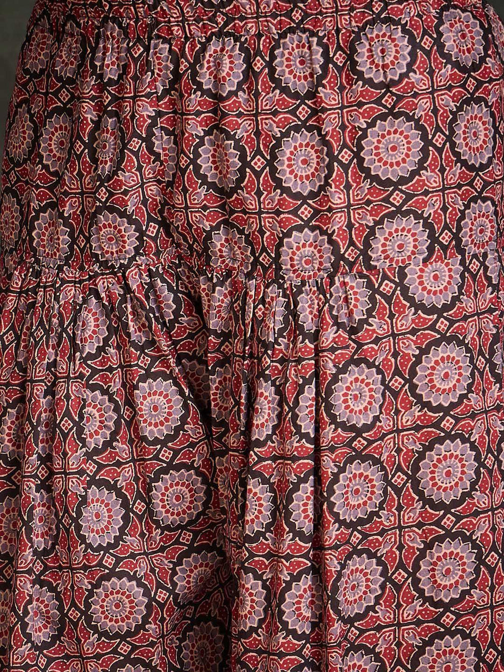 Indo Era Floral Printed V-Neck Pure Cotton Straight Kurta With Salwar - Distacart