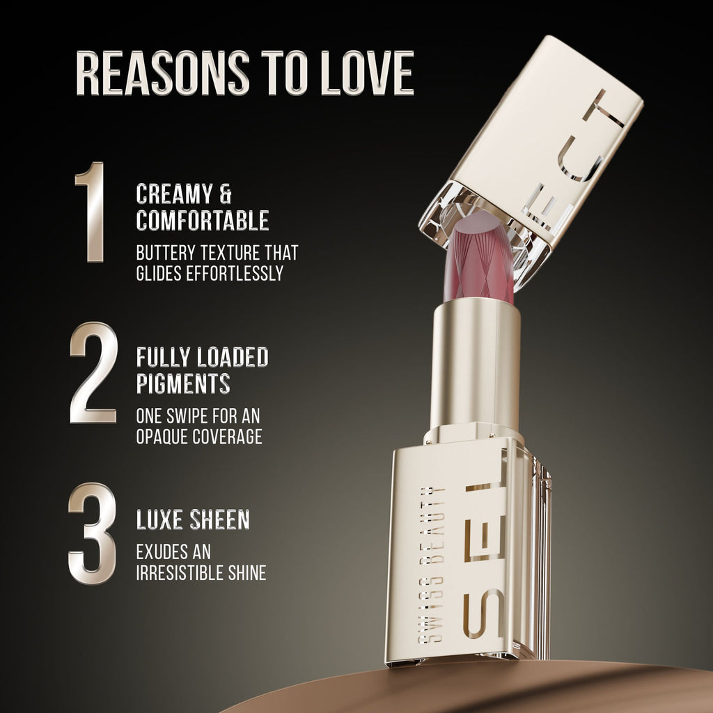 Swiss Beauty Select Creme Touch Hydrating Lipstick - 7 Noble Nude - Distacart