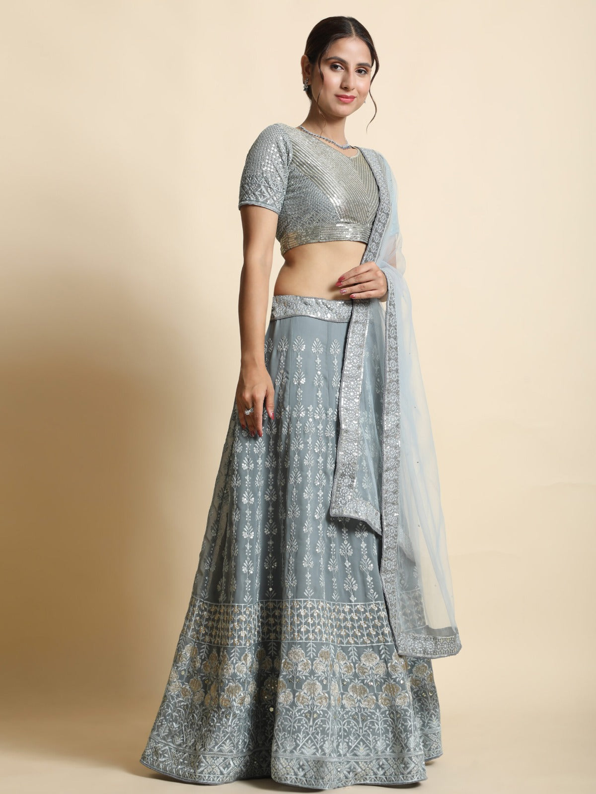 Lehenga Mart Glamorous Designer Lehenga Choli for Bridal and Bridesmaids Wedding Wear Choli