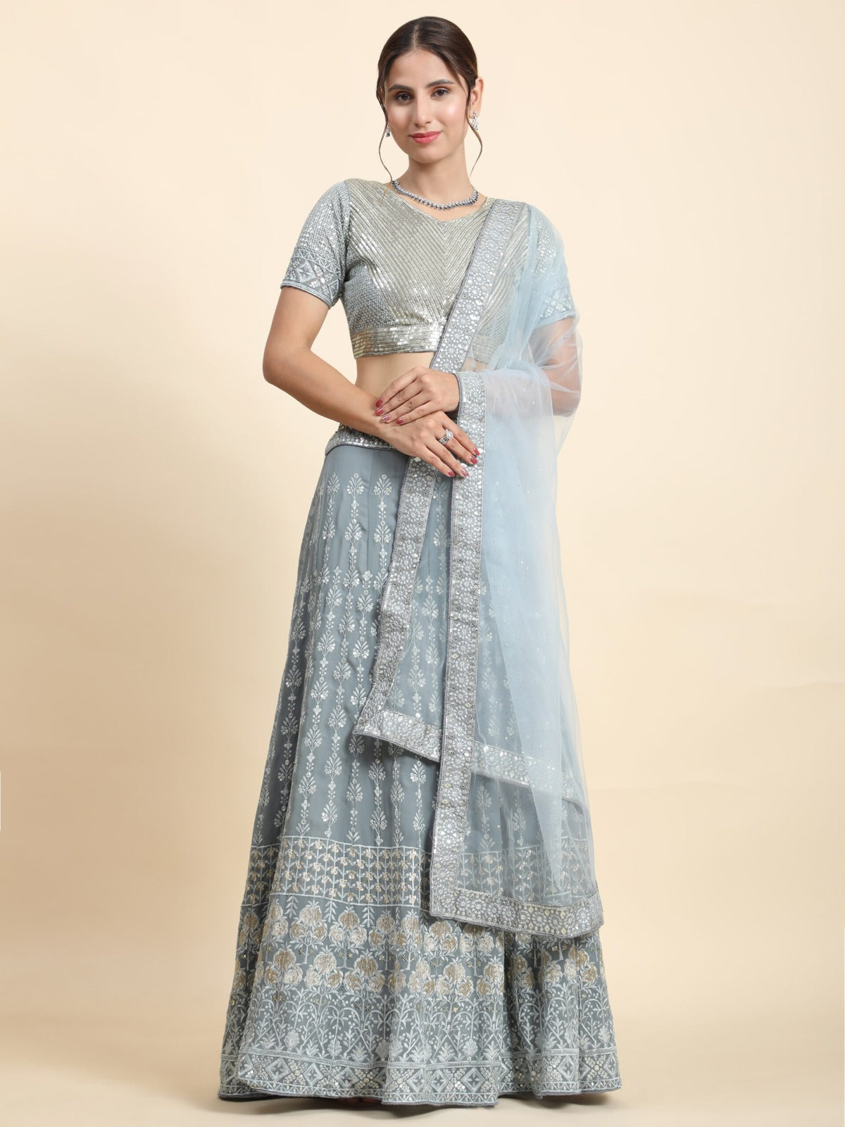 Lehenga Mart Glamorous Designer Lehenga Choli for Bridal and Bridesmaids Wedding Wear Choli