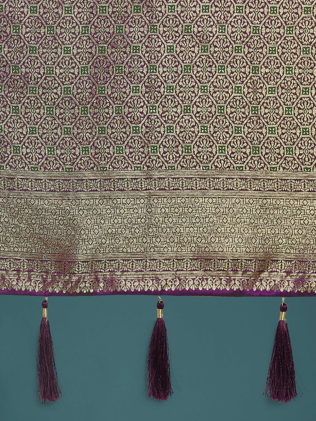 Monjolika Fashion Scintilla Purple Banarasi Satin Silk Meenakari zari weaving Pattern Saree - Distacart