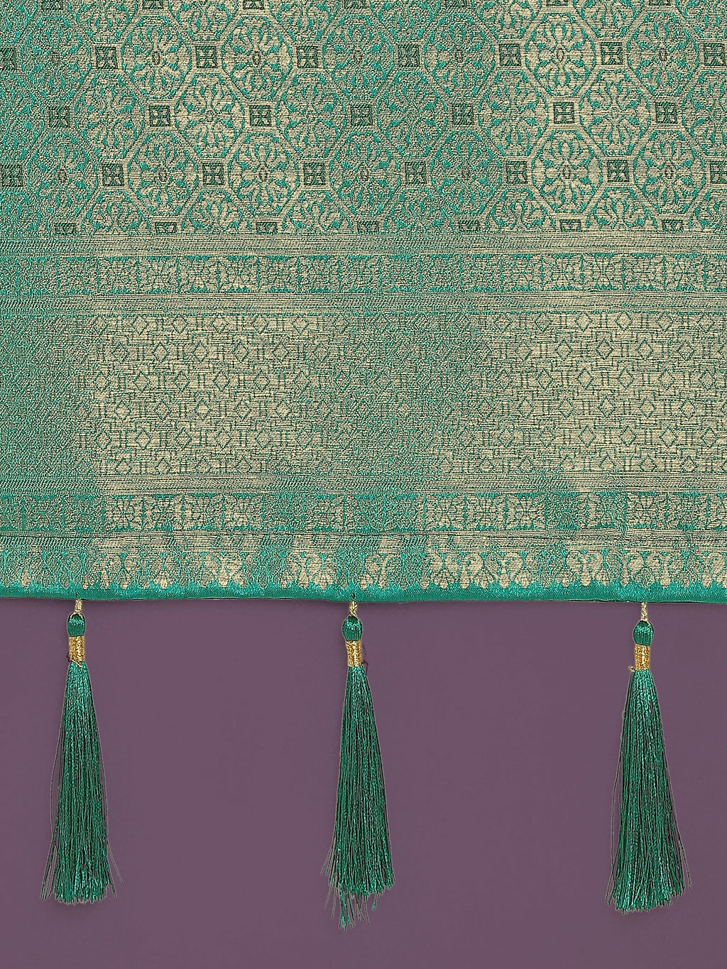 Monjolika Fashion Scintilla Turquoise Banarasi Satin Silk Meenakari zari weaving Pattern Saree - Distacart