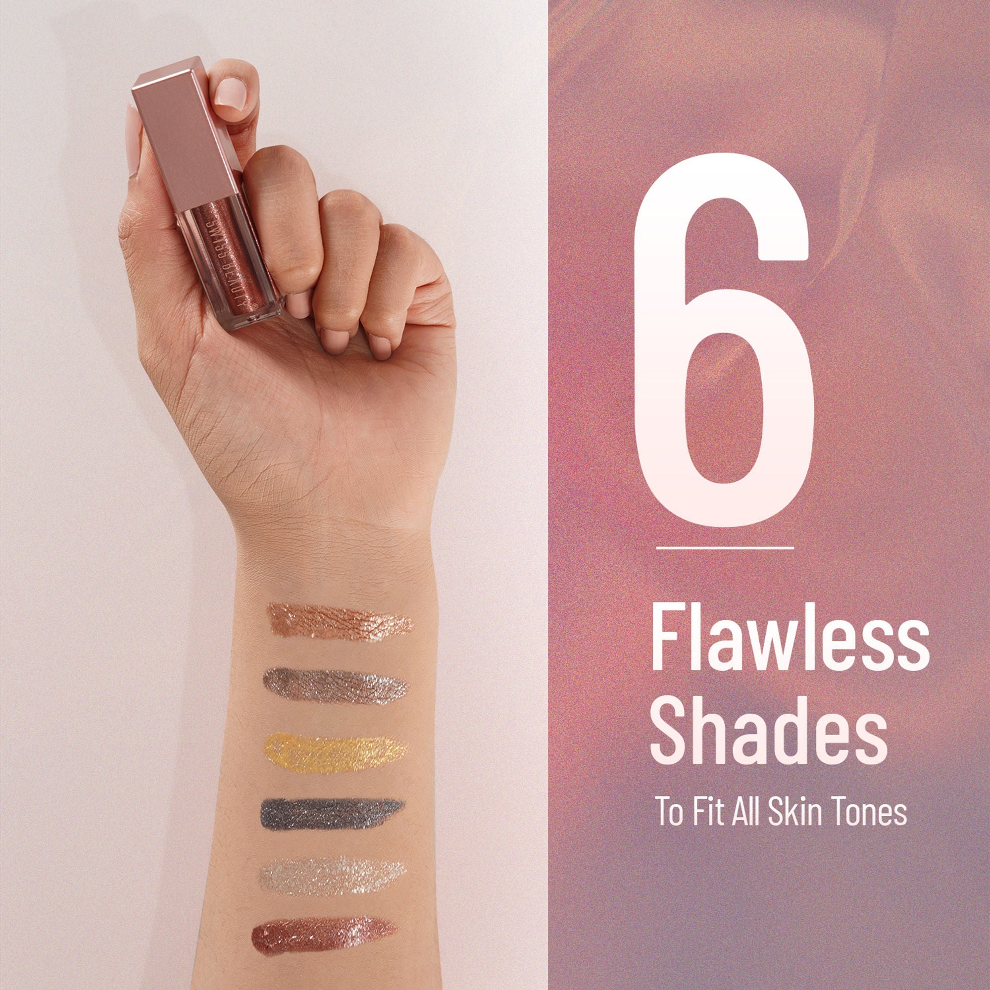 Swiss Beauty Metallic Liquid Eyeshadow - 01 - Distacart