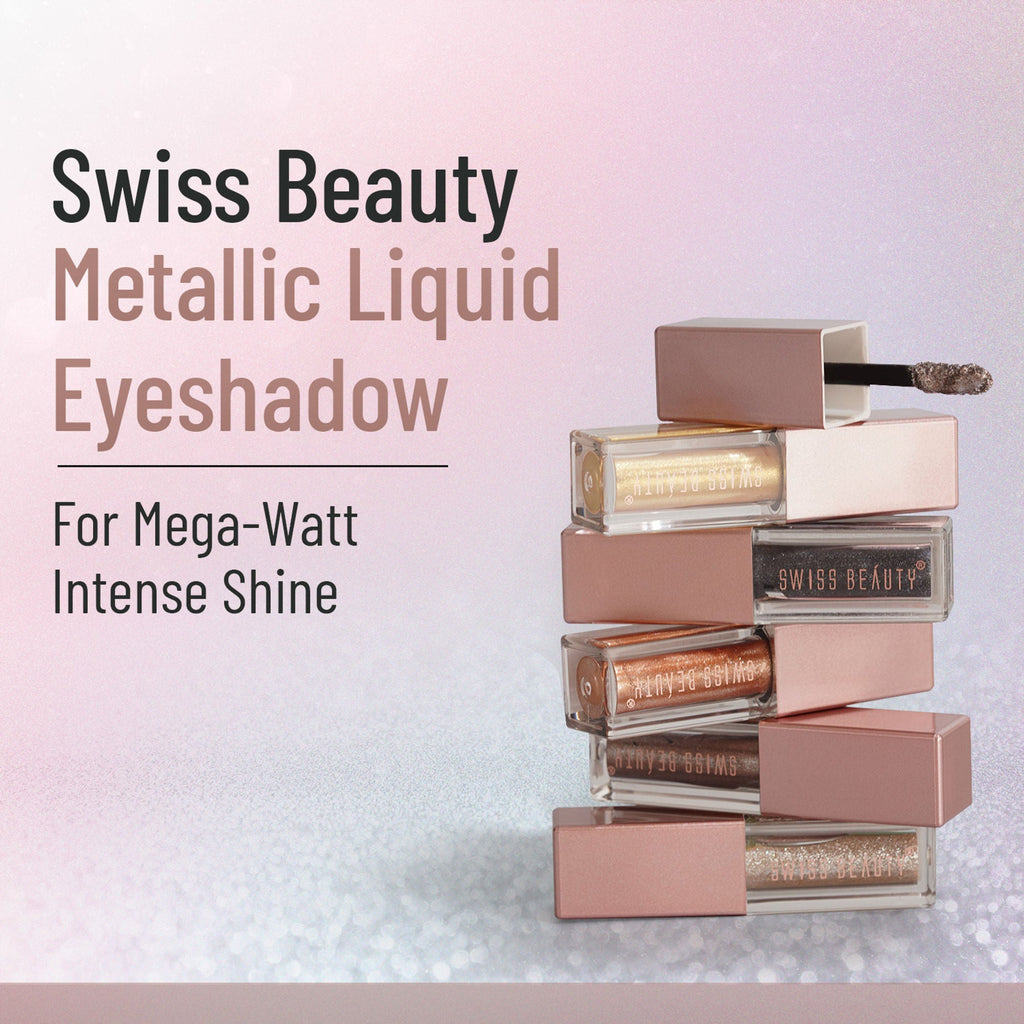Swiss Beauty Metallic Liquid Eyeshadow - 02 Diamond Dust - Distacart