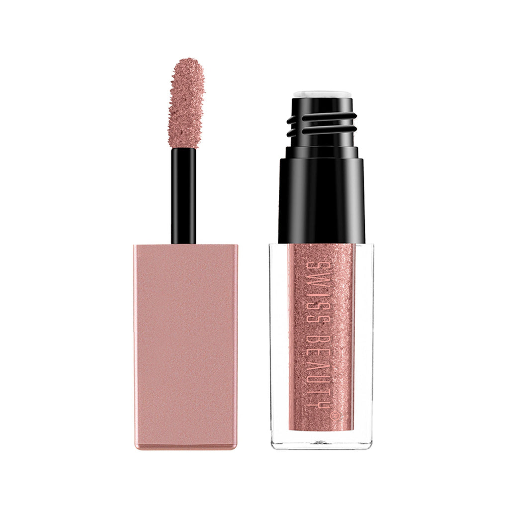 Swiss Beauty Metallic Liquid Eyeshadow - 05 Rose Gold Retro - Distacart