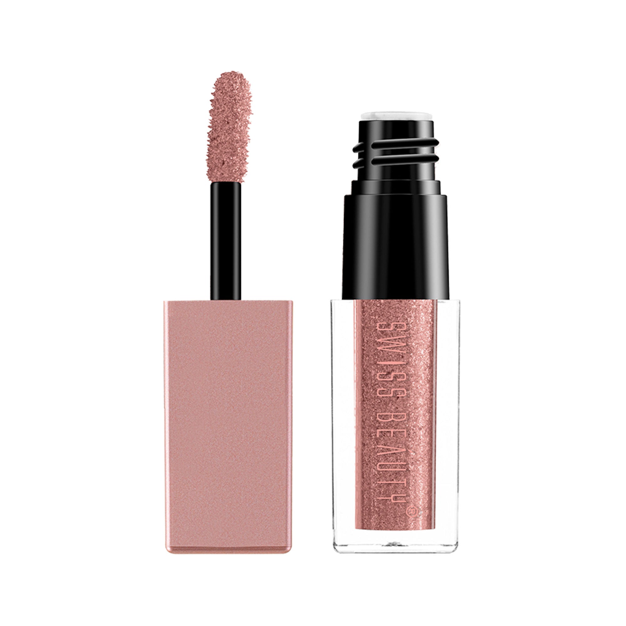 Swiss Beauty Metallic Liquid Eyeshadow - 05 Rose Gold Retro - Distacart