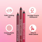 Swiss Beauty Two In One Lip Liner & Lip Filler - Clear Red - Distacart