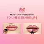 Swiss Beauty Two In One Lip Liner & Lip Filler - Clear Red - Distacart