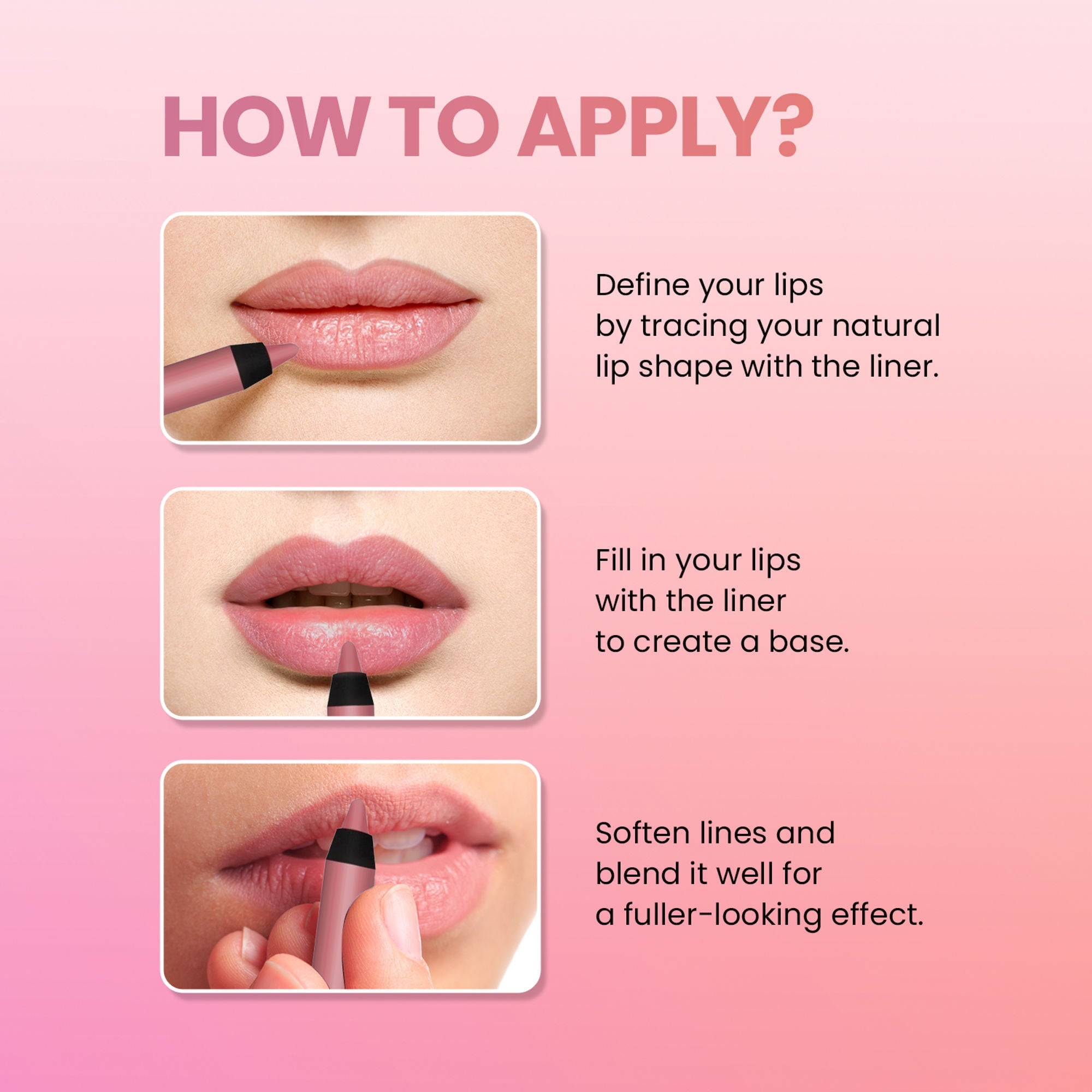 Swiss Beauty Two In One Lip Liner & Lip Filler - Clear Red - Distacart