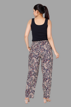 House of RP Women's Multicolor Rayon Printed Trousers