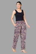 House of RP Women's Multicolor Rayon Printed Trousers