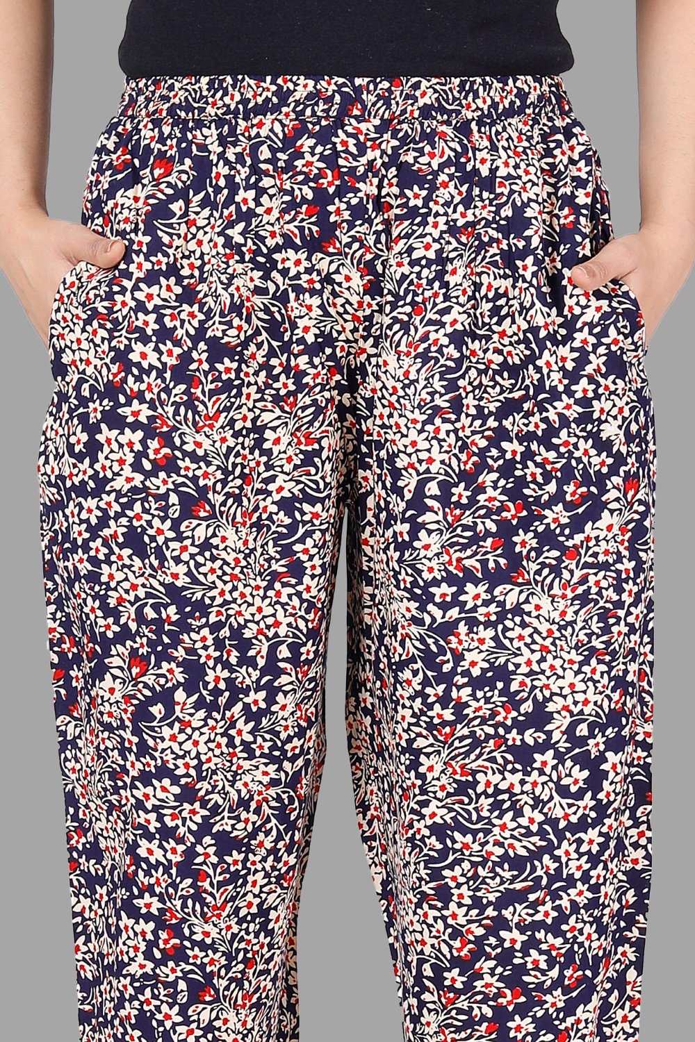 House of RP Women's Multicolor Rayon Printed Trousers
