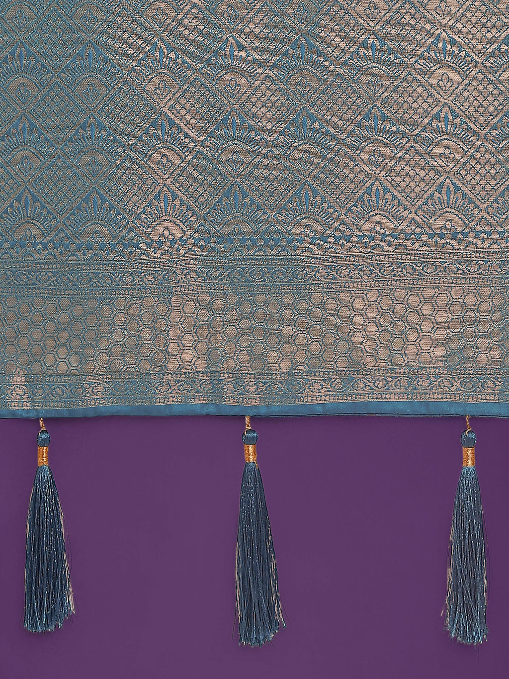 Monjolika Fashion Flattering Cyan blue Banarasi Satin Silk Zari Weaving Work Designer Saree - Distacart