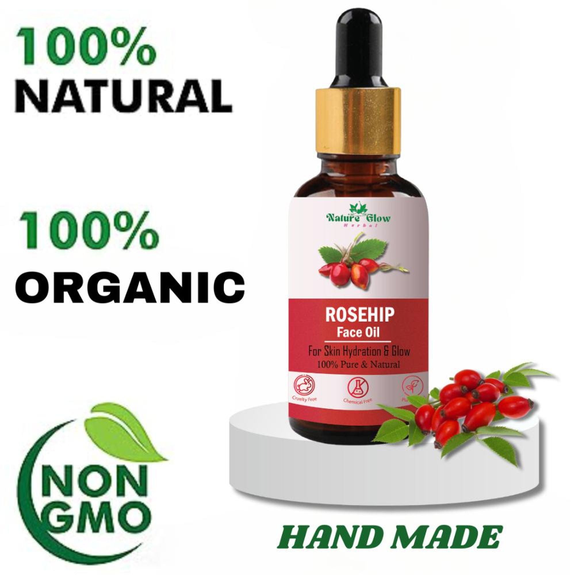 Nature Glow Herbal Rosehip Facial Oil