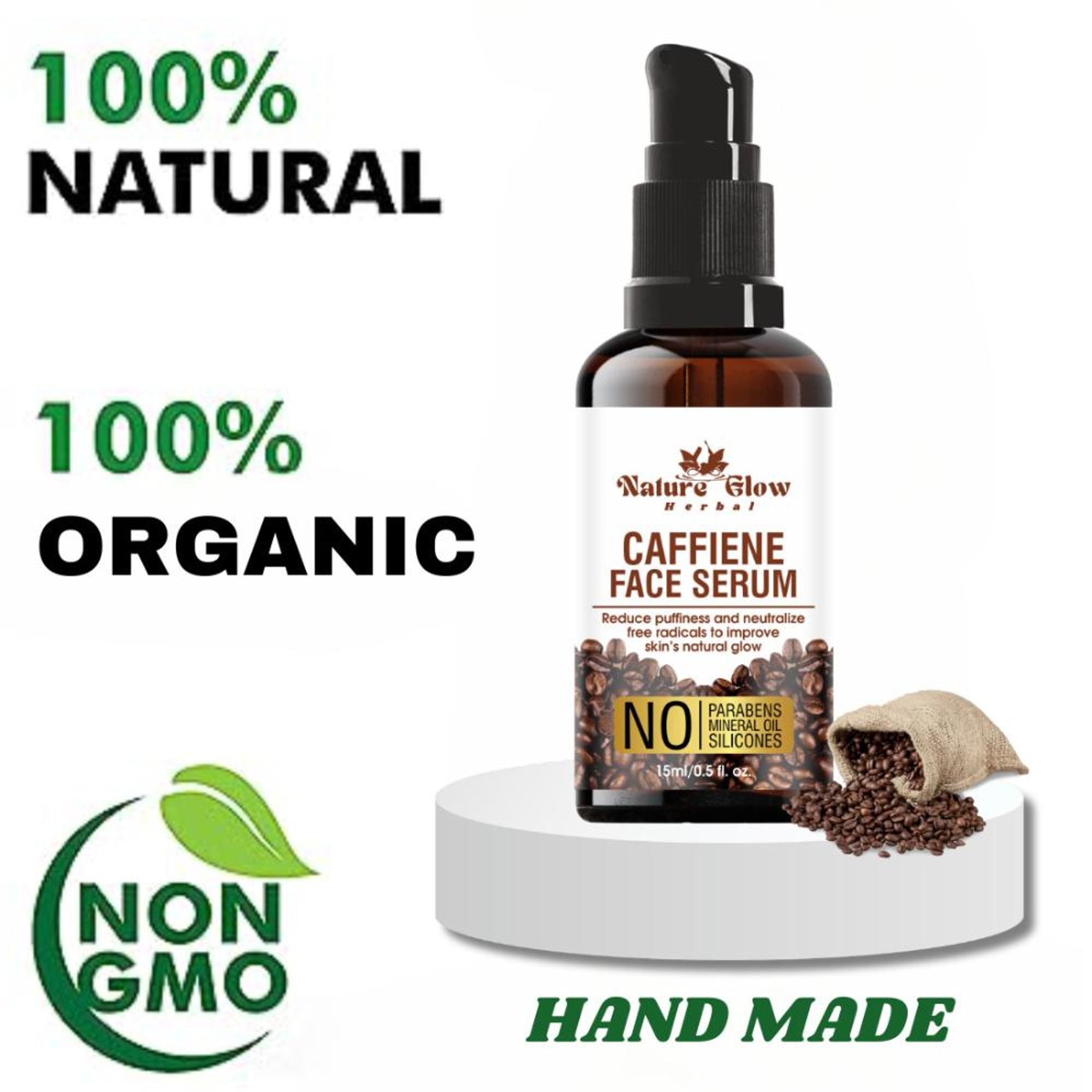 Nature Glow Herbal Caffeine Face Serum