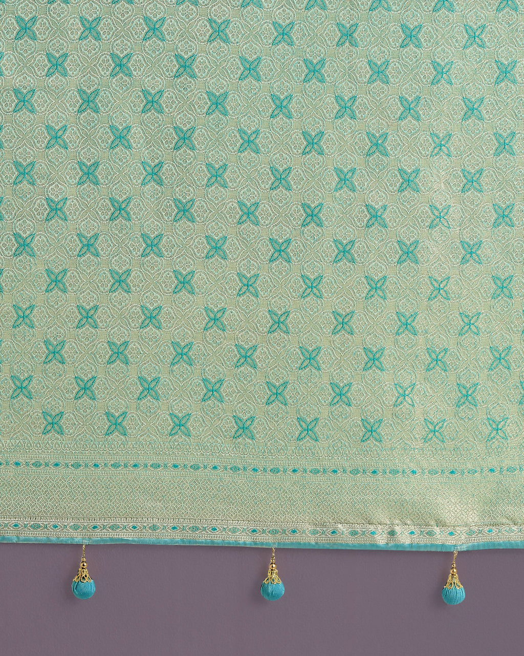 Monjolika Fashion Wonderful Light sky blue Soft Banarasi Satin Silk Leheriya Design Saree - Distacart