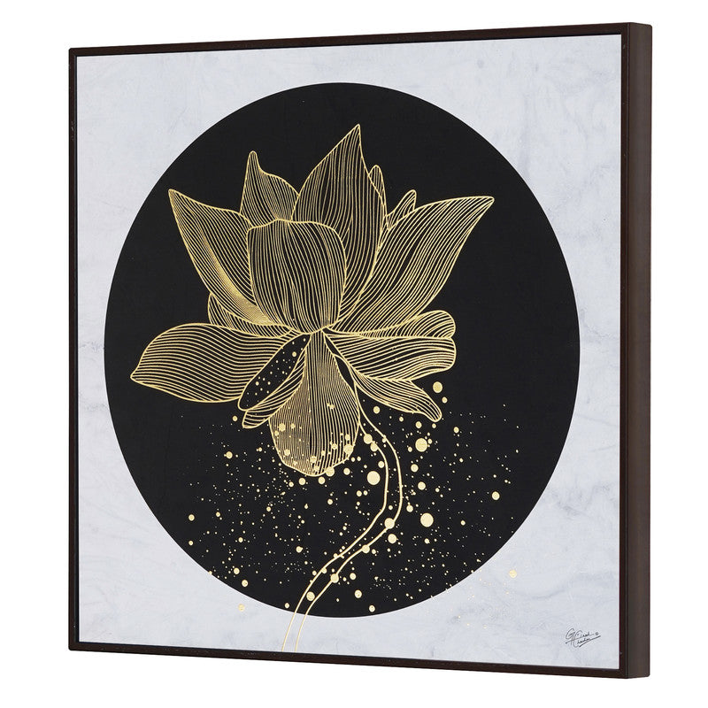 Tehzeeb Creations Golden Embossed Wall Painting