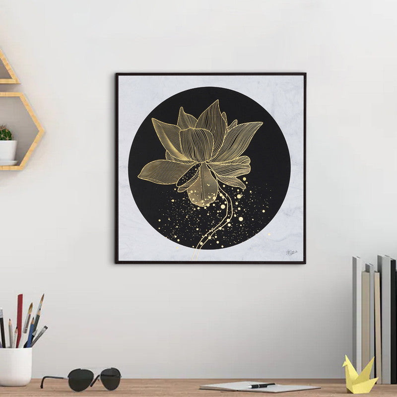 Tehzeeb Creations Golden Embossed Wall Painting