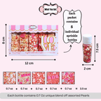 confect girls baby shower sprinkles mix silver gold blush pink sprinkles pack of 5 baby shower 16