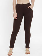 TAG 7 Women Pack Of 2 Solid Ankle-Length Straight-Fit Leggings
