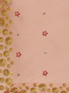 House of Panchhi Mustard Net Semi stitched Coding, Sequins & Saroski Stone Work Lehenga Choli