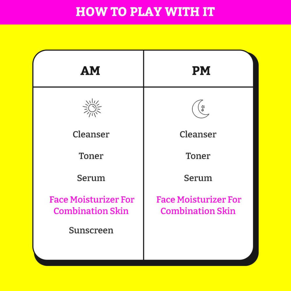 Chemist At Play Combination Skin Face Moisturizer For Hydrate, Protect and Improve Skin Texture